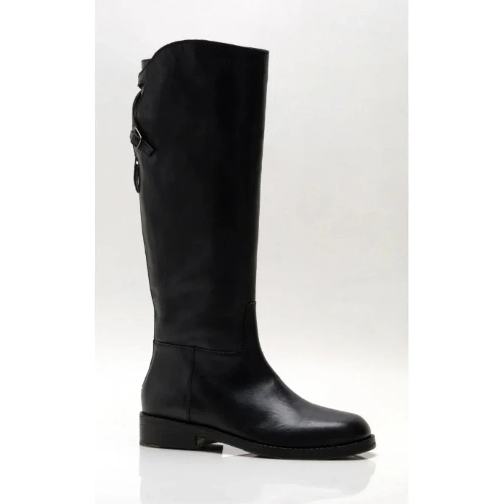 Free People™ (Women's 6.5‎ M) (EU 37) Everly™ Equestrian Boot in Faded Black